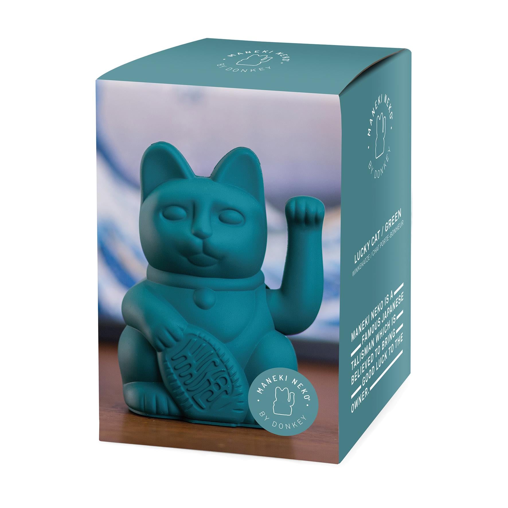 Winkekatze Grün Packageshot