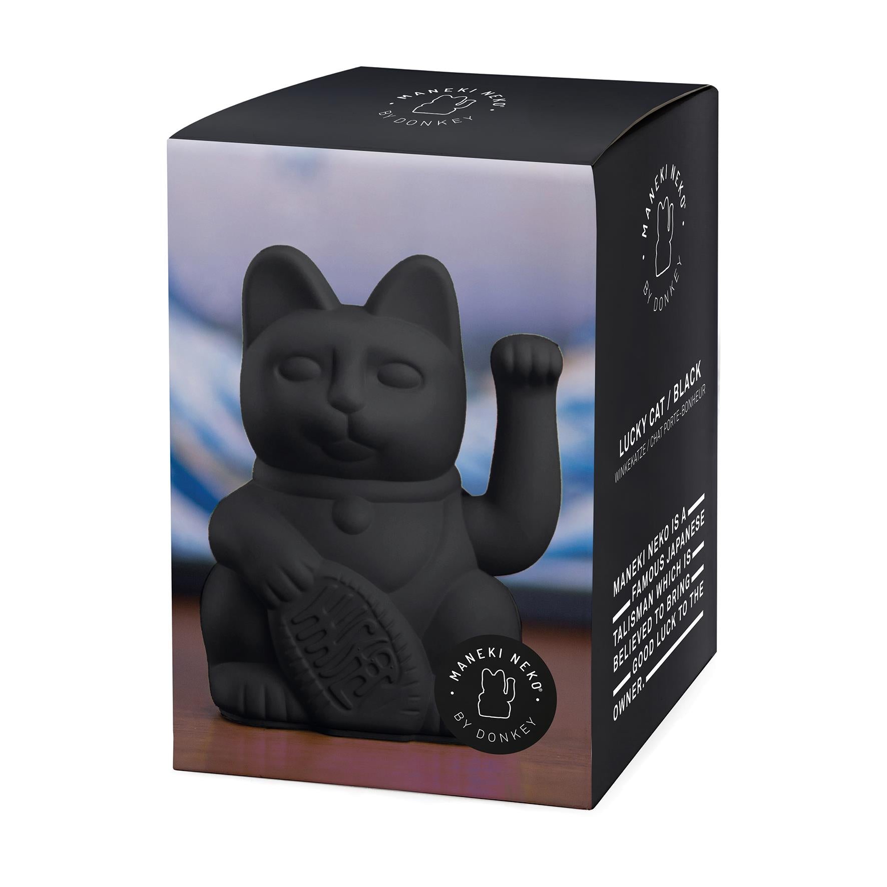 Winkekatze Schwarz Packageshot
