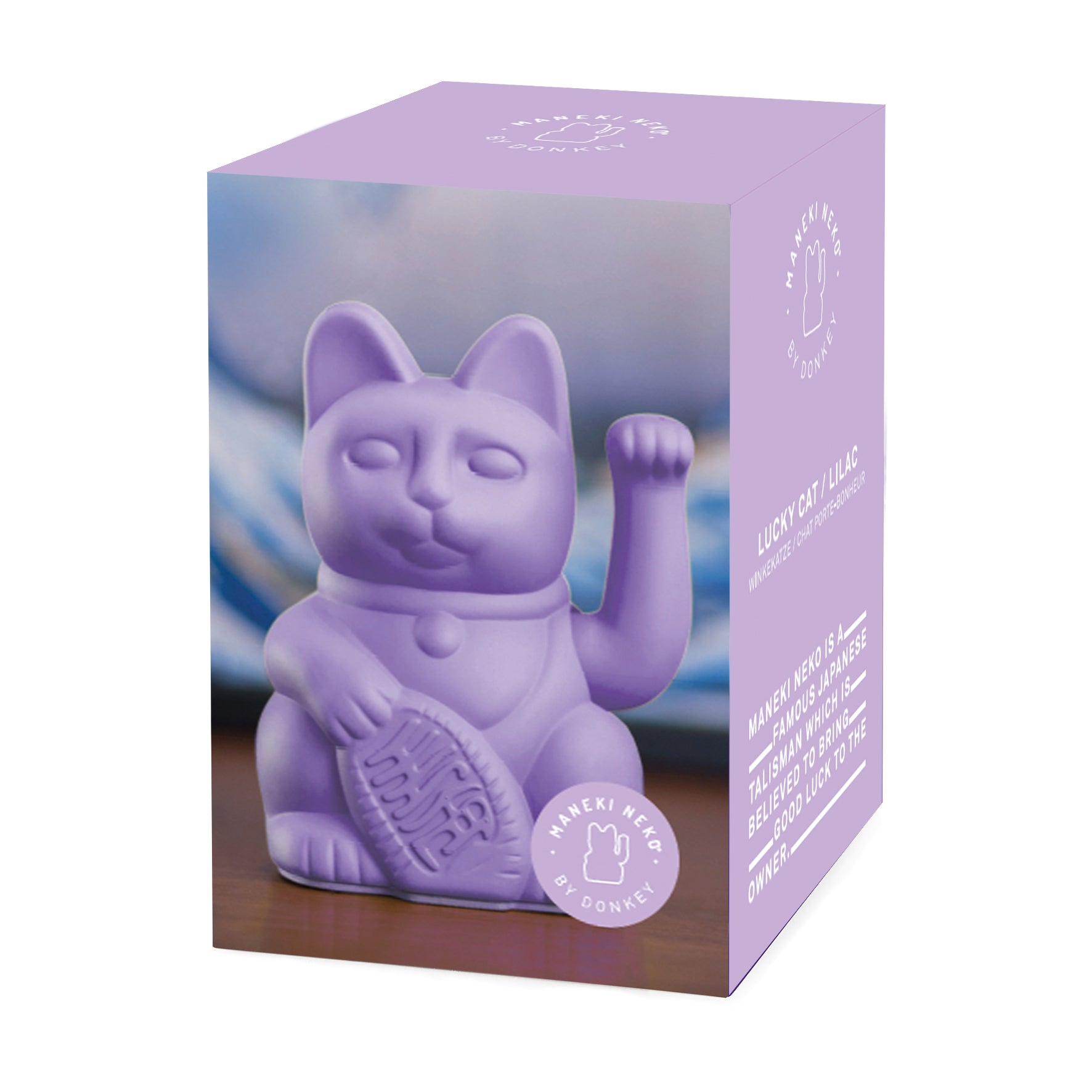 Winkekatze Lila Packageshot