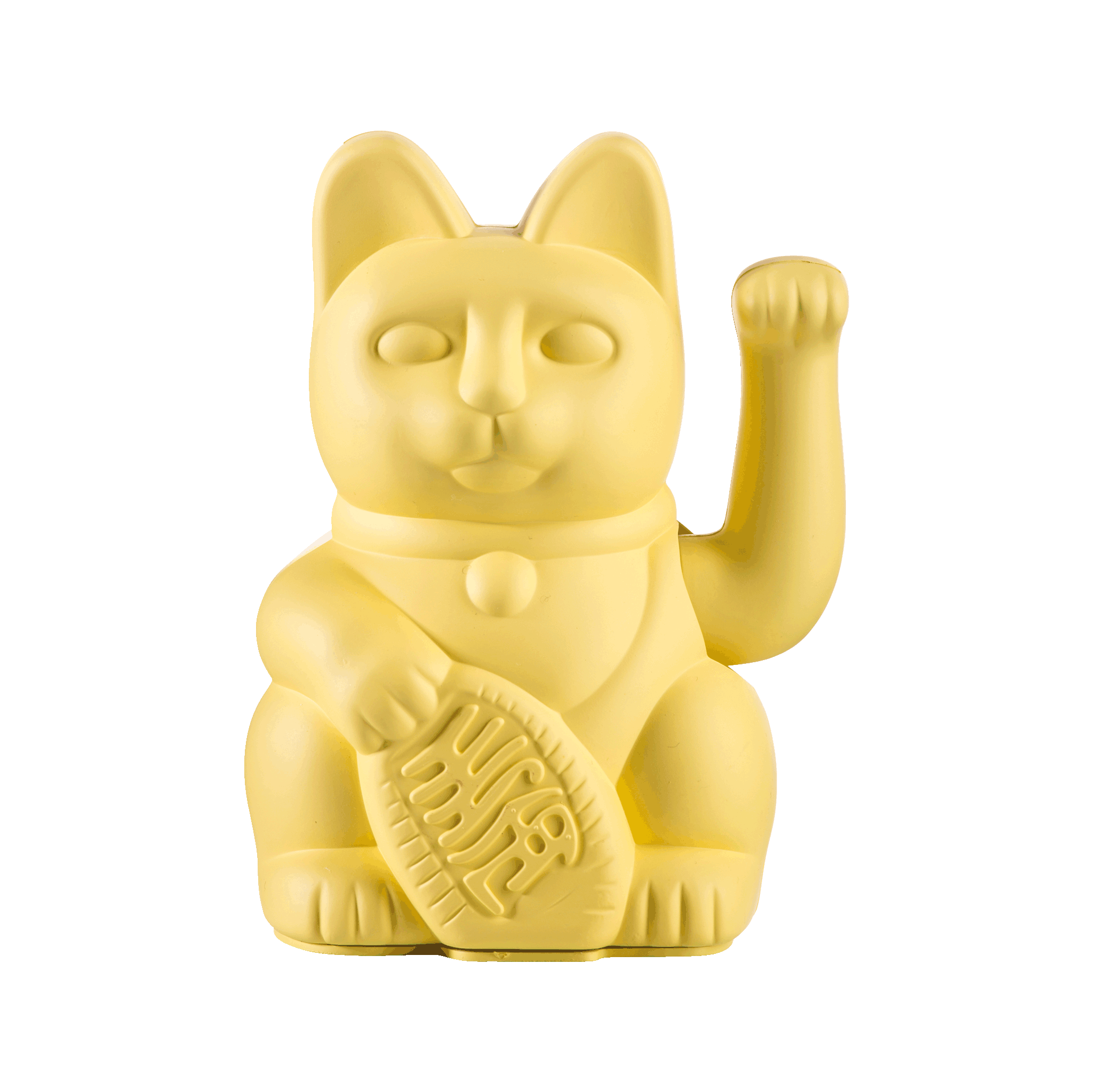 Winkekatze Gelb Freisteller